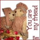 Photo of two of mine Bukowski teddy bears.