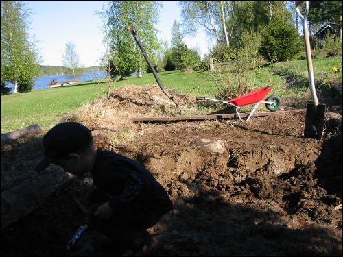 S� h�r ser det ut n�r vi n�stan gr�vt bort allt.
