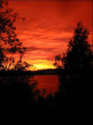 Ibland �r det trevligt att bo viden sj� i midnattsolens land.