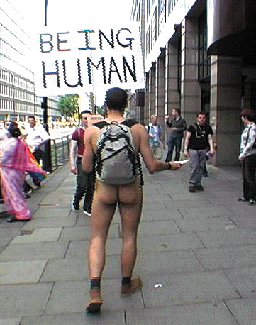 Would you take a leaflet from this guy?